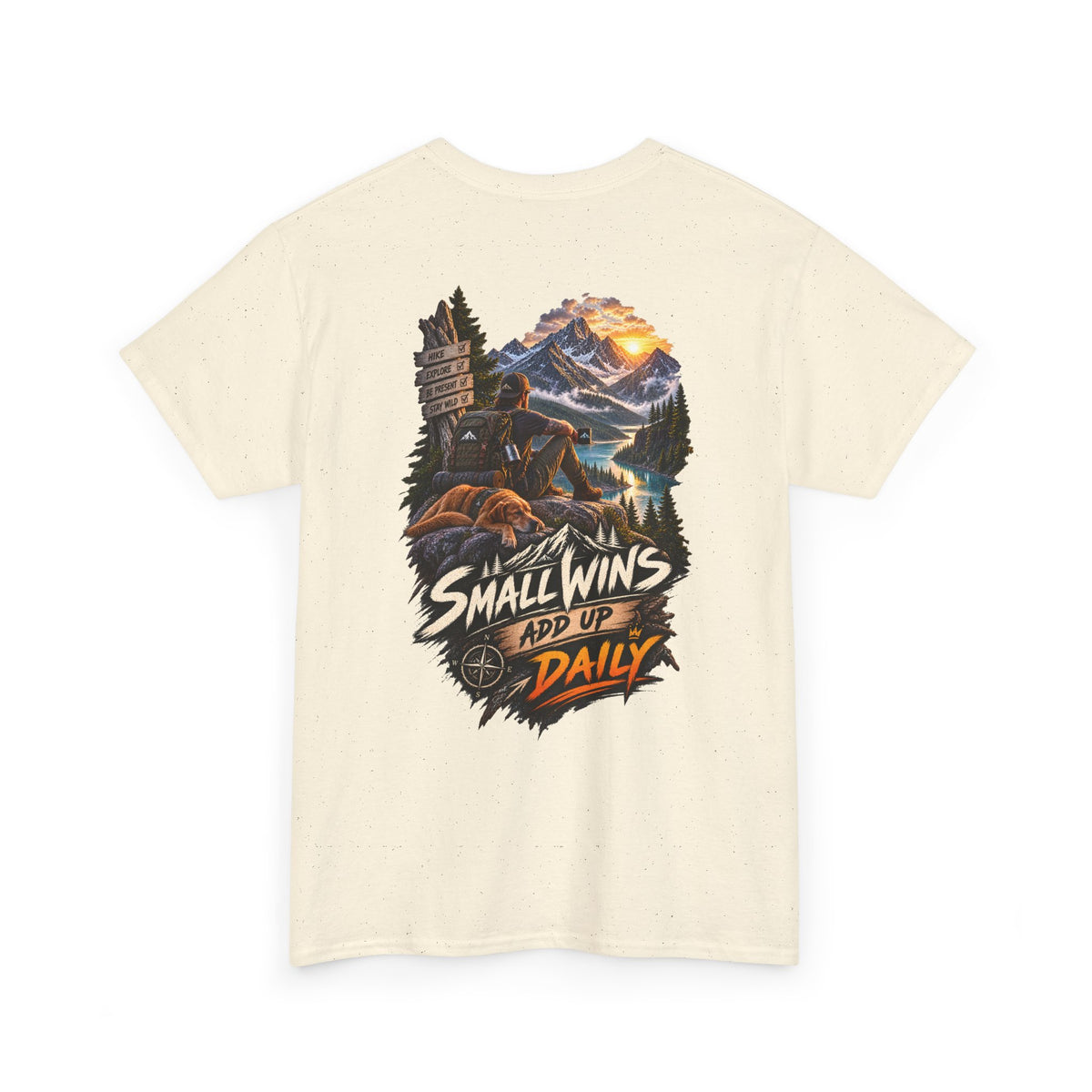 Small Wins Add Up Daily - Front & Back Print