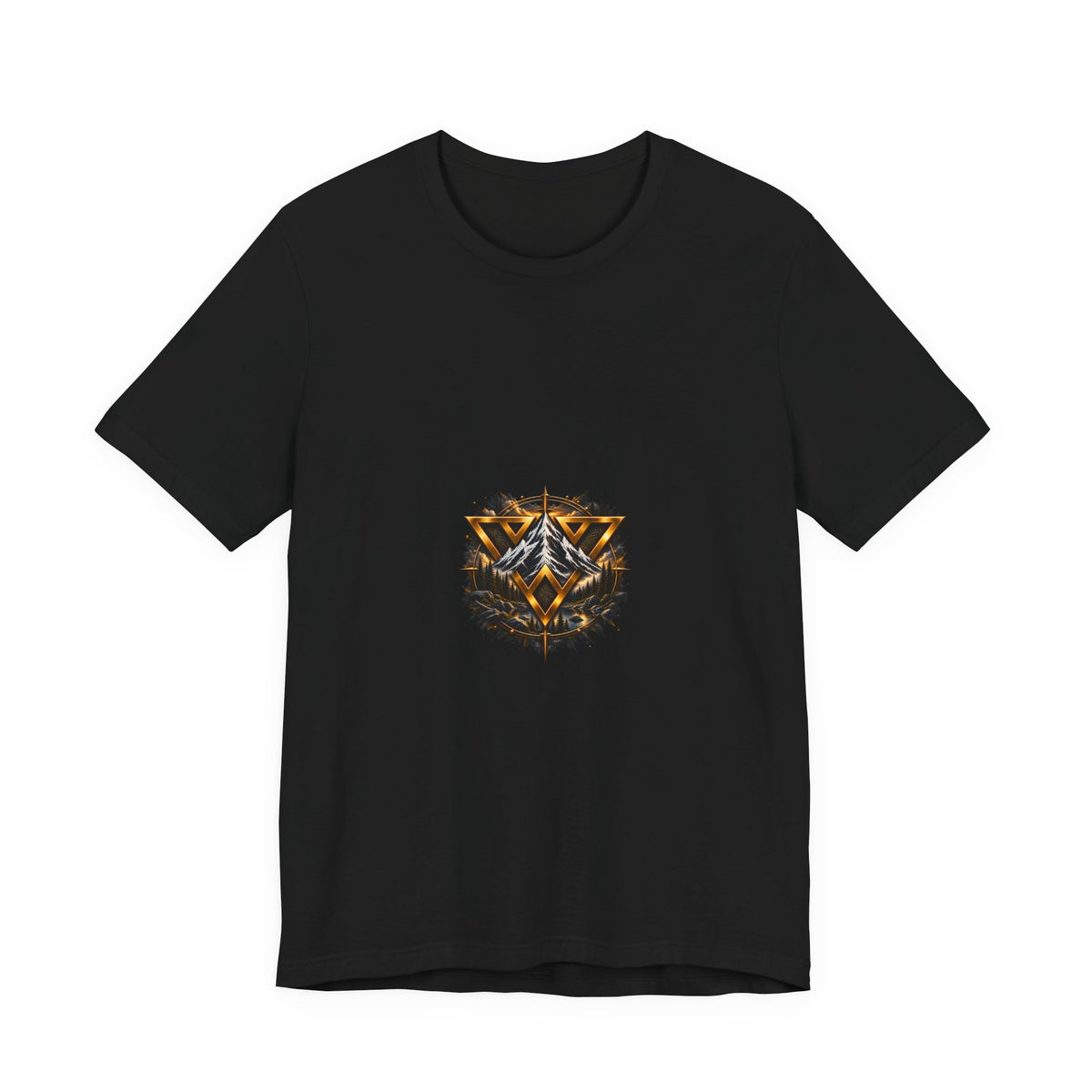 WiLD VecMan logo Graphic Tee — Geometric Forest Wolf T-Shirt