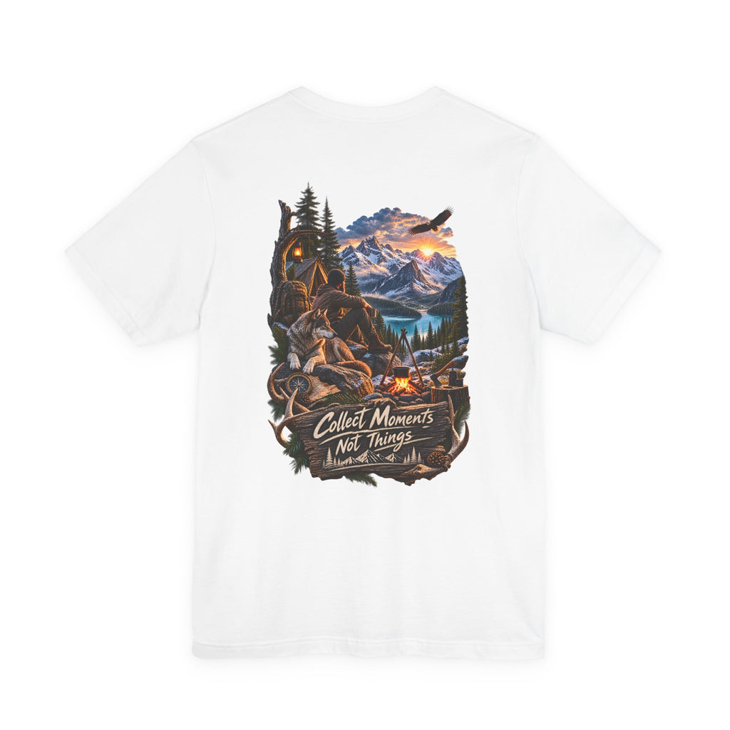 T-shirt Aventure — Imprimé dos « Collect Moments Not Things »