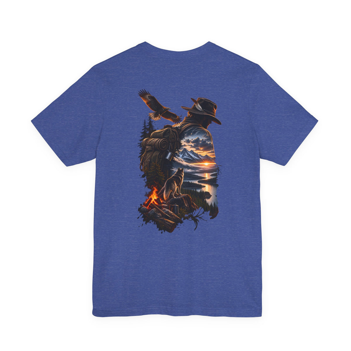 Western Sunset Cowboy T‑Shirt — Scenic Cowboy Silhouette Tee