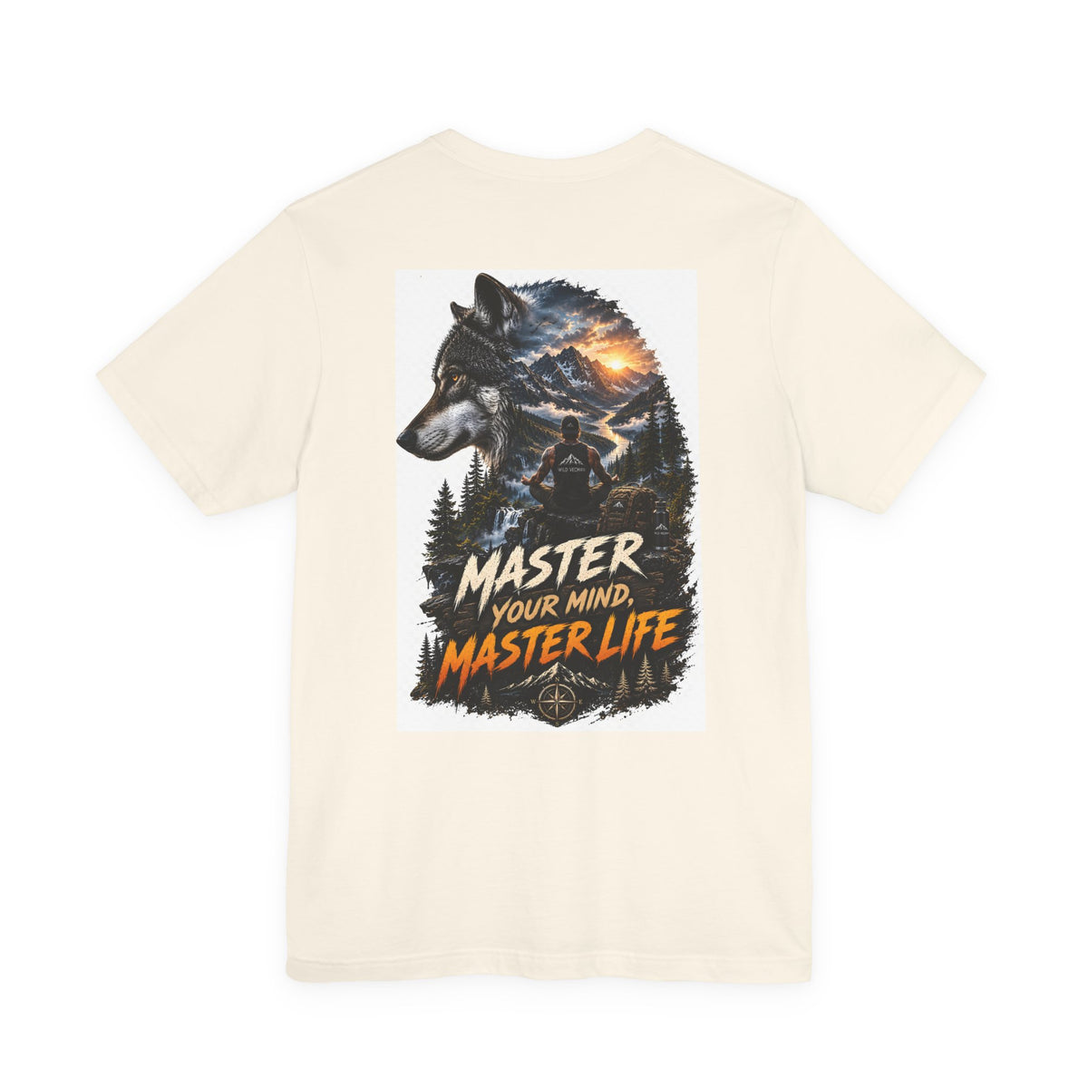 Master Your Mind, Master Life Wolf Tee — Motivational Outdoor Graphic T-Shirt