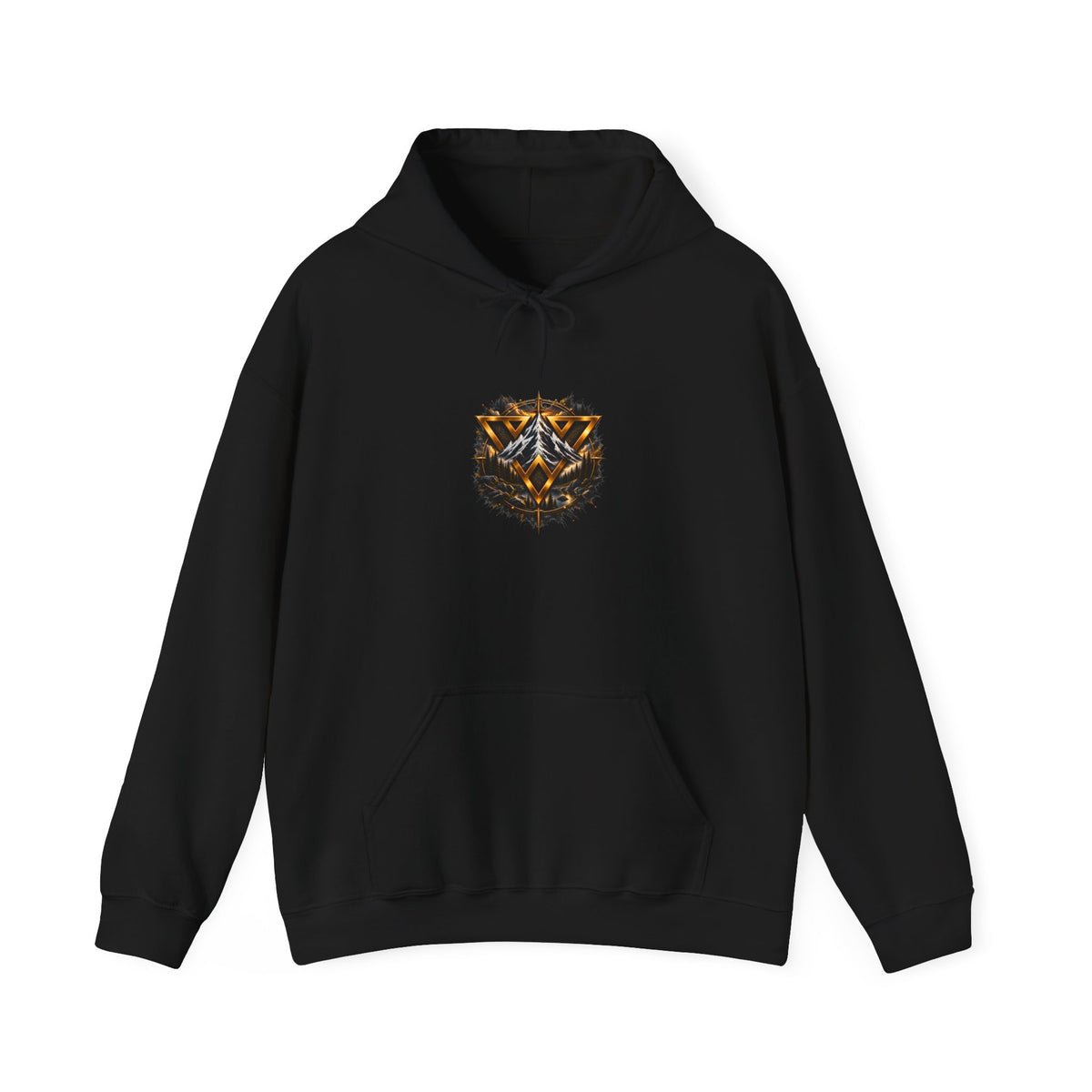 WiLD VecMan Hoodie — Geometric Wolf Emblem Graphic Sweatshirt