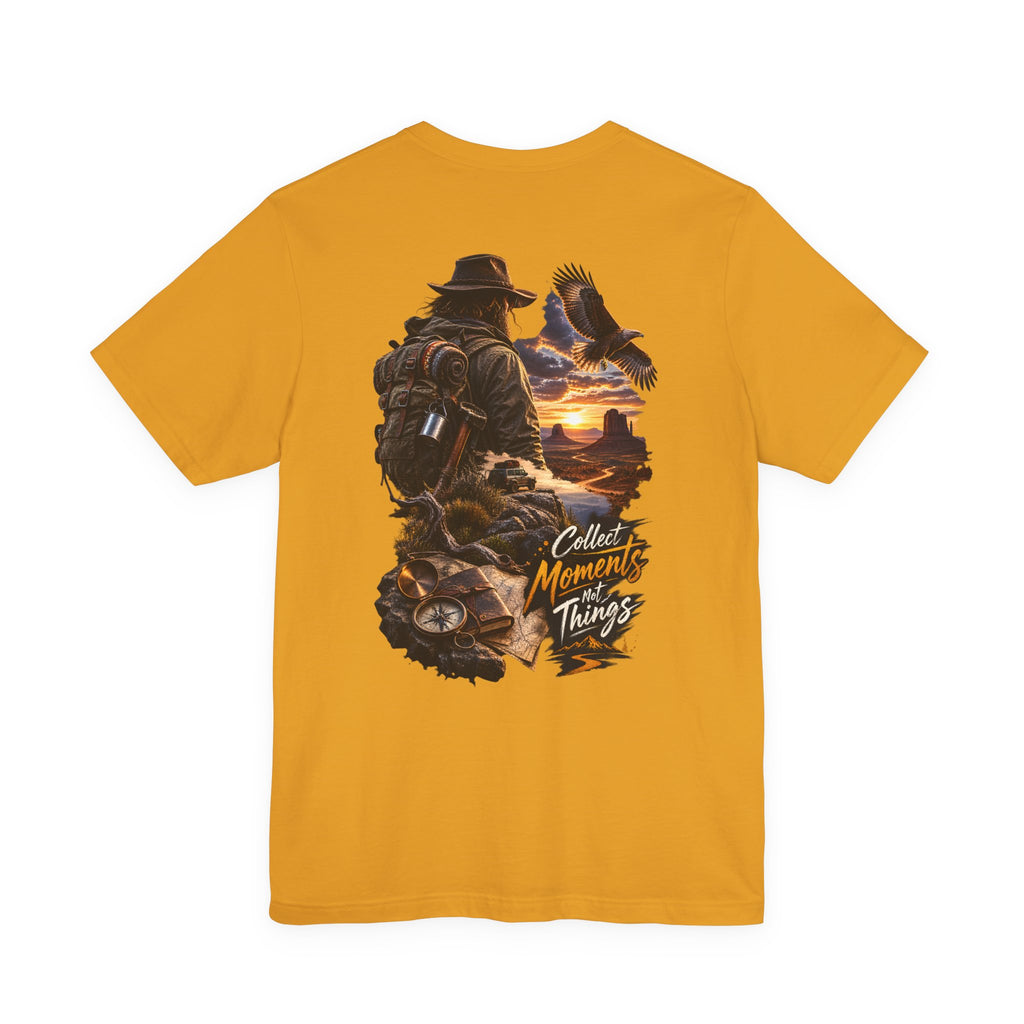 T-shirt d'aventure — T-shirt de randonnée panoramique « Collectez des moments, pas des choses »