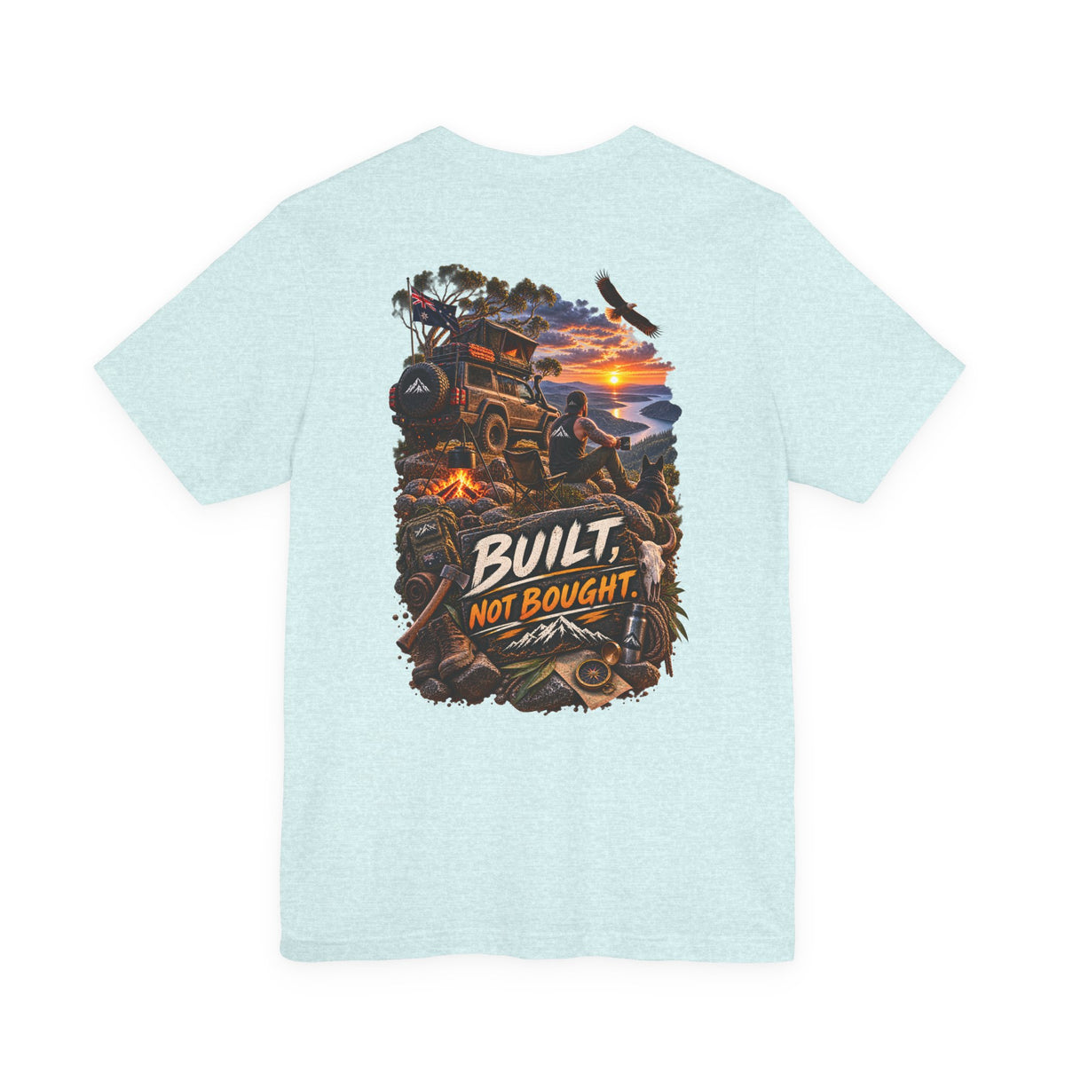 Built Not Bought Off-Road T-Shirt — 4x4 Jeep Adventure Graphic Tee