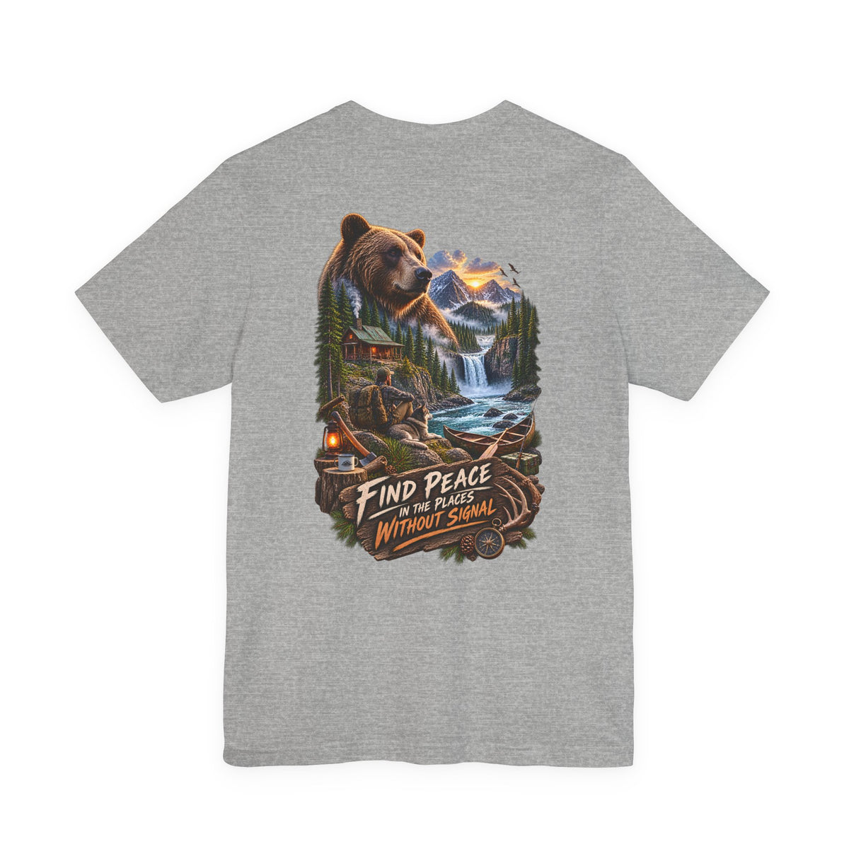 Bear Mountain Scenic Tee — "Find Peace in the Places Without Signal"