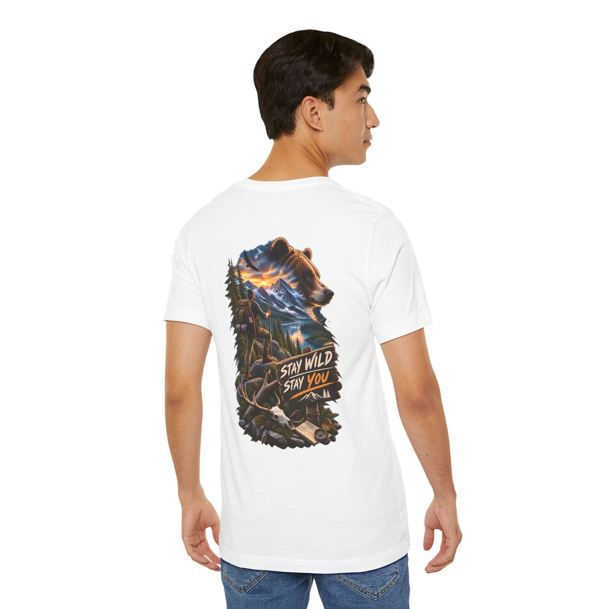 Stay Wild Stay You Bear Graphic Tee — Outdoor Adventure T-Shirt