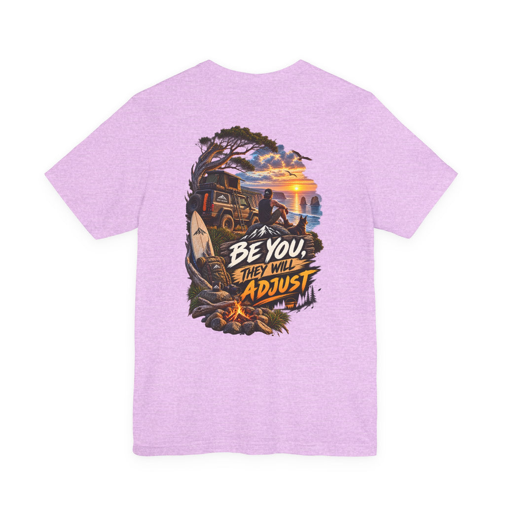 Tee-shirt Sunset Surf « Be You They Will Adjust »