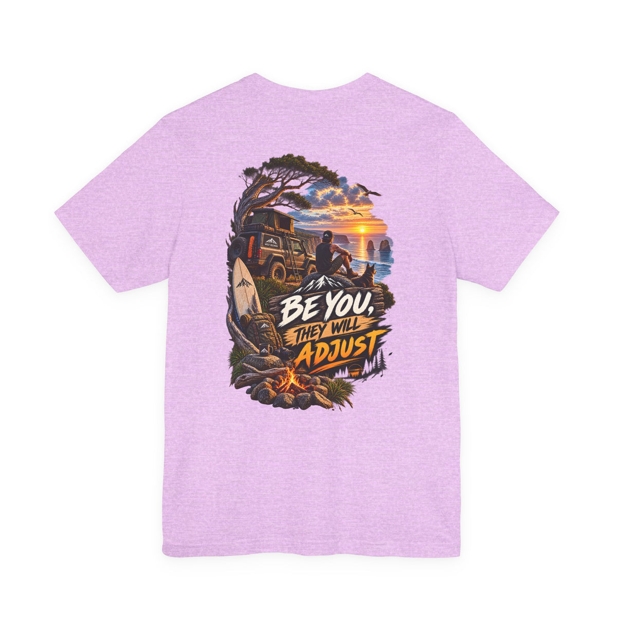 Be You They Will Adjust Sunset Surf Tee