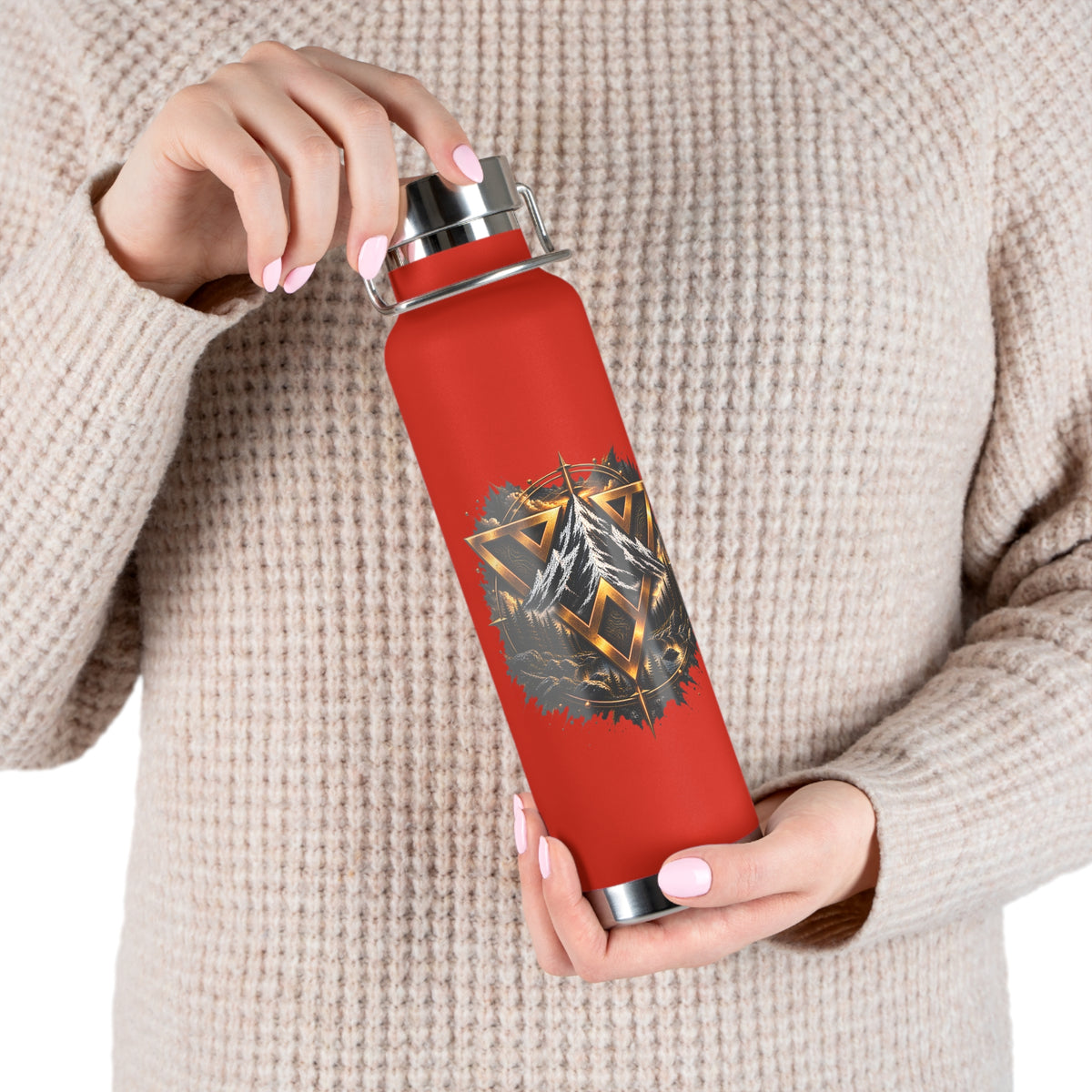 22oz Copper Vacuum Insulated Bottle — WilD VecMan Forest Design