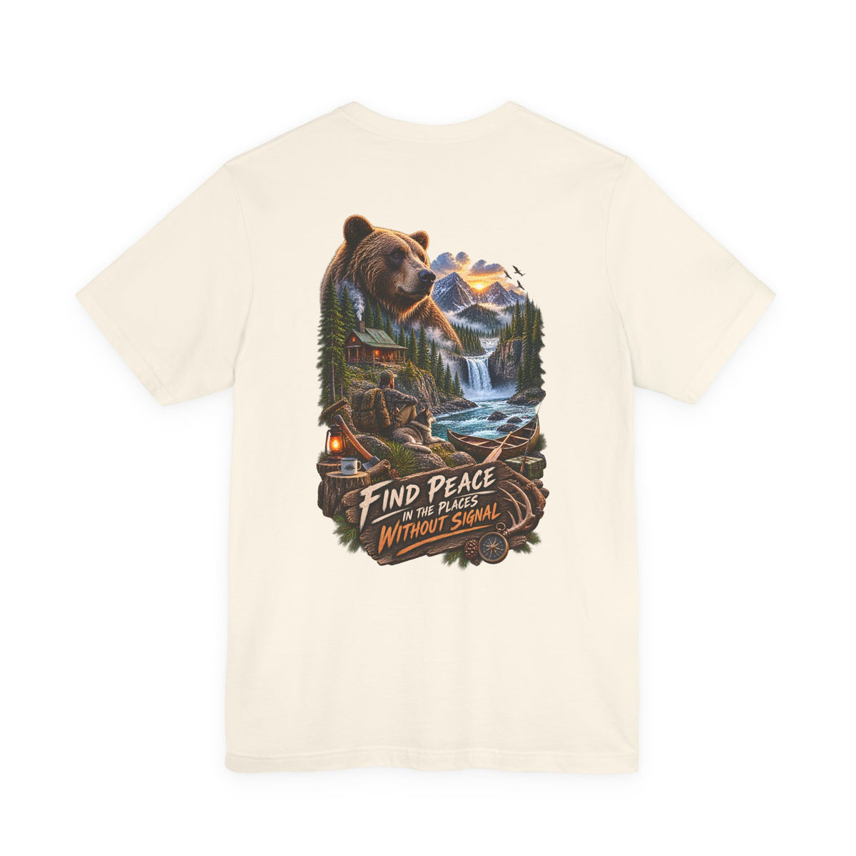 Bear Mountain Scenic Tee — "Find Peace in the Places Without Signal"