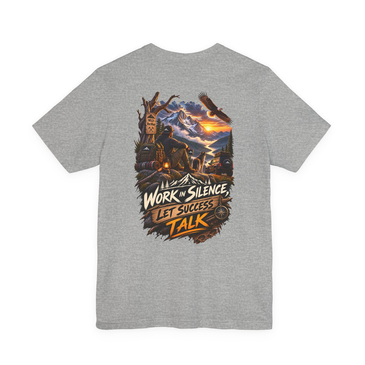 Work in Silence Let Success Talk Tee — Motivational Graphic T‑Shirt