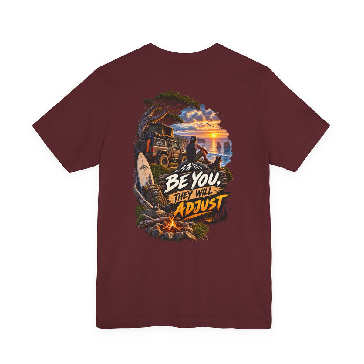 Be You They Will Adjust Sunset Surf Tee