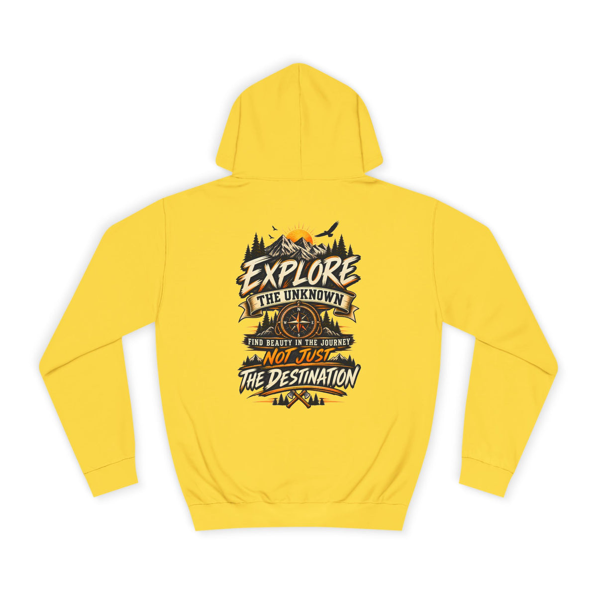 Explore The Unknown Hoodie — Adventure Graphic College Pullover