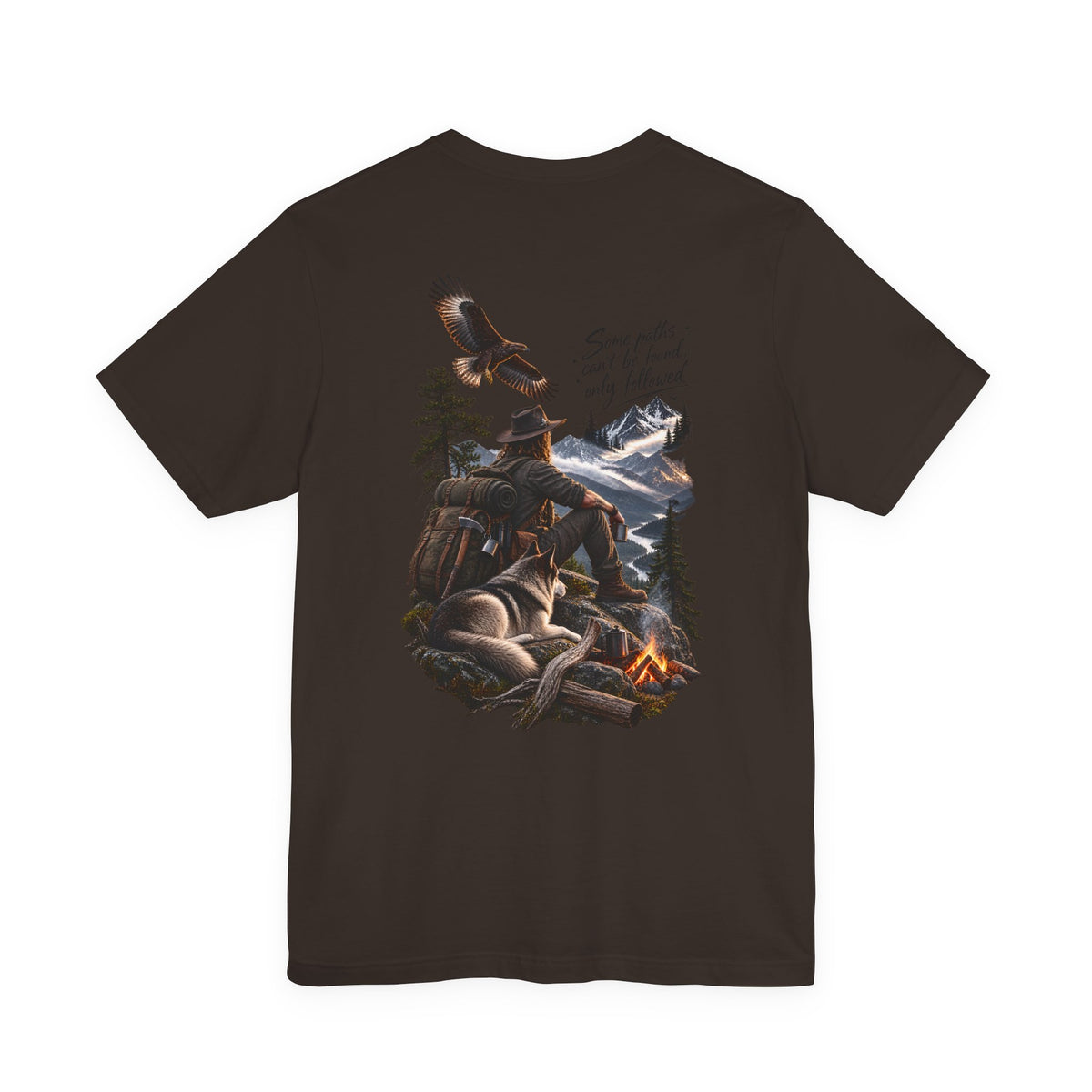 Adventure Campfire Tee — "Some paths I can’t be found, only followed"