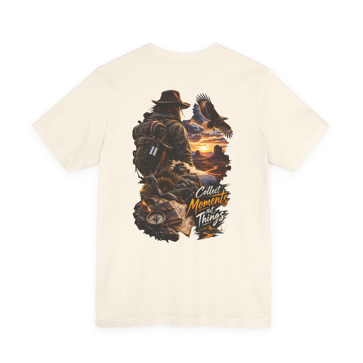 Adventure Tee — “Collect Moments Not Things” Scenic Hiking T-Shirt