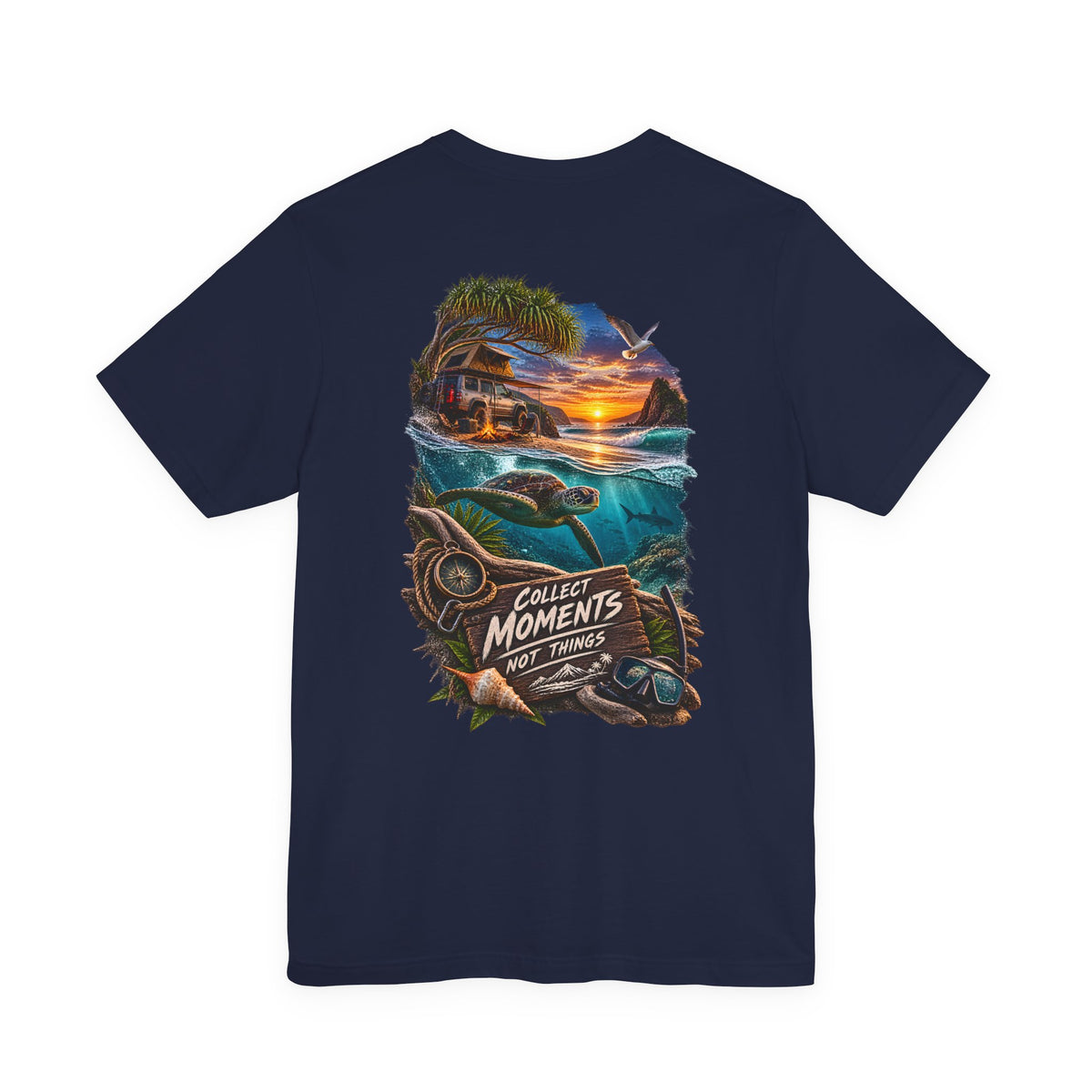 Collect Moments Not Things Sunset Surf T-Shirt