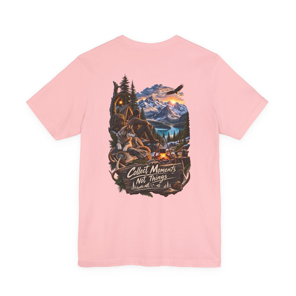 T-shirt Aventure — Imprimé dos « Collect Moments Not Things »