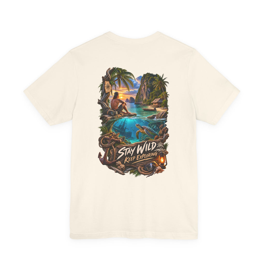 Restez sauvage, continuez à explorer - T-shirt WiLD VecMan