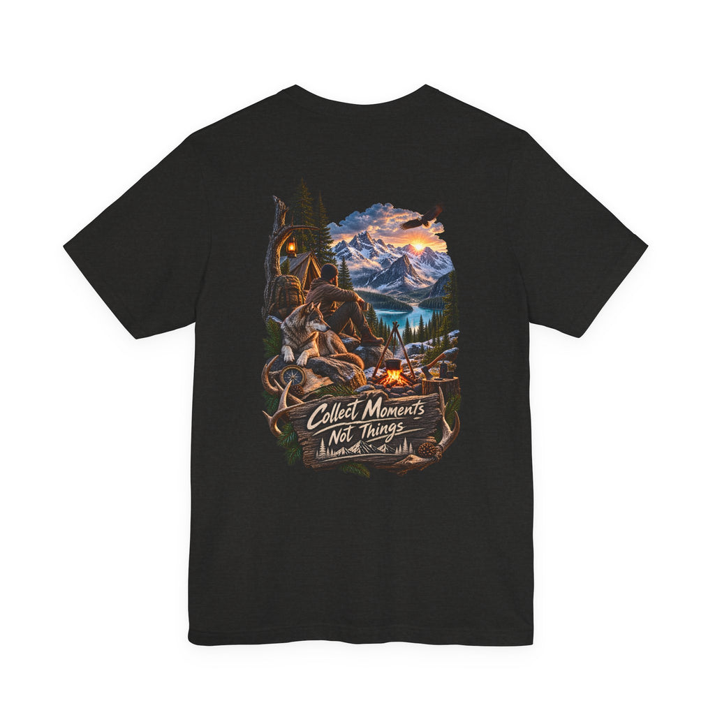 T-shirt Aventure — Imprimé dos « Collect Moments Not Things »