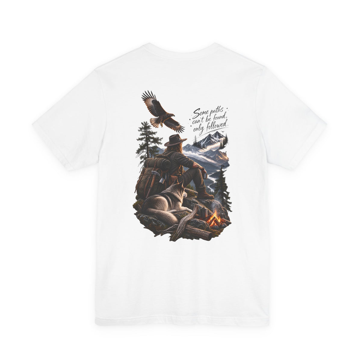 Adventure Campfire Tee — "Some paths I can’t be found, only followed"