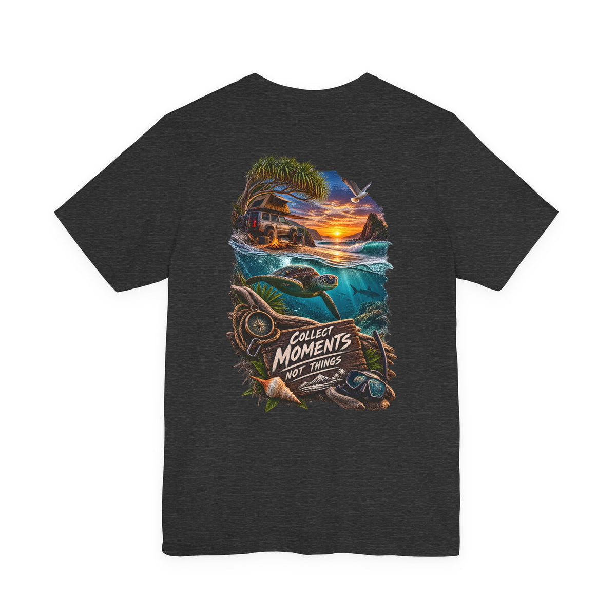 Collect Moments Not Things Sunset Surf T-Shirt