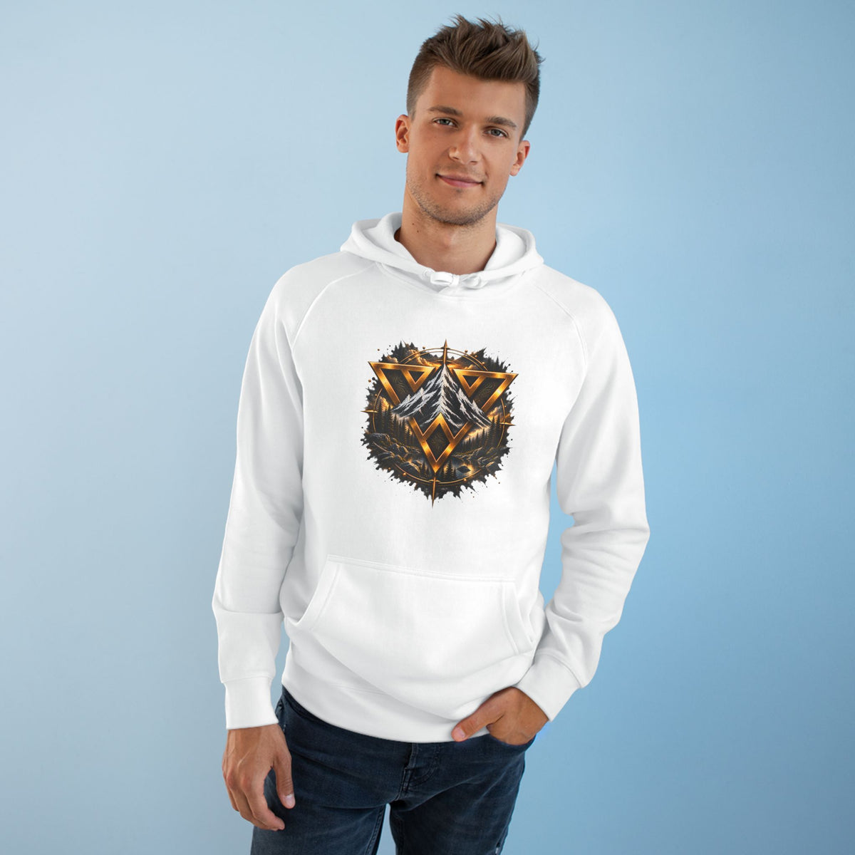 WilD VecMan Hoodie — "We Suffer Because We Think Everything Is Permanent" Inspirational Graphic Hoodie