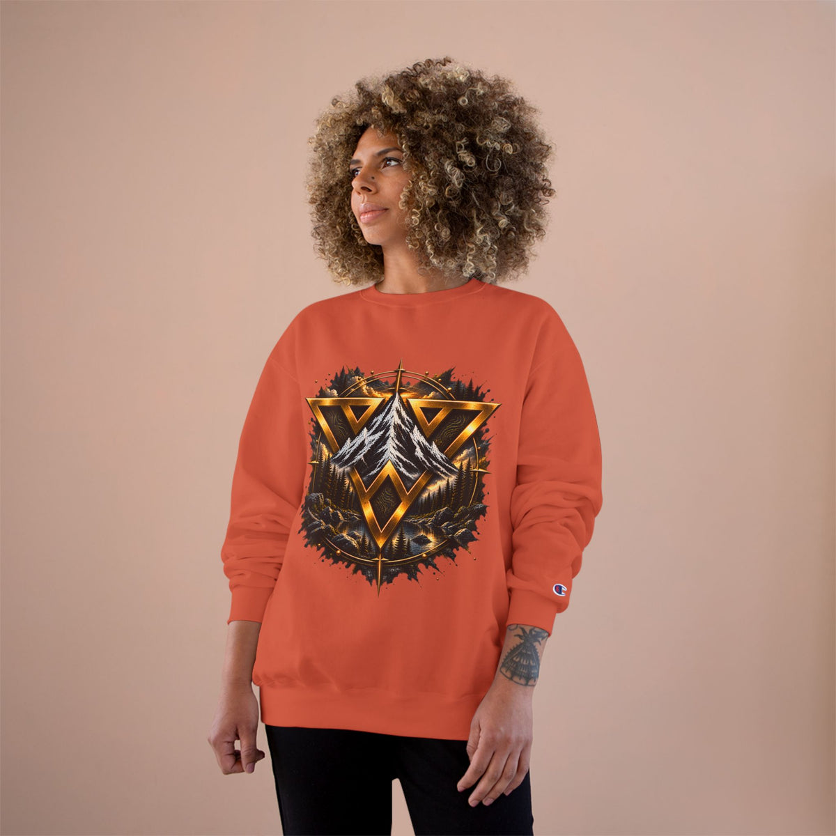 Adventure Champion Sweatshirt — 'Lost Often, Found Always' Mountain Graphic Crewneck
