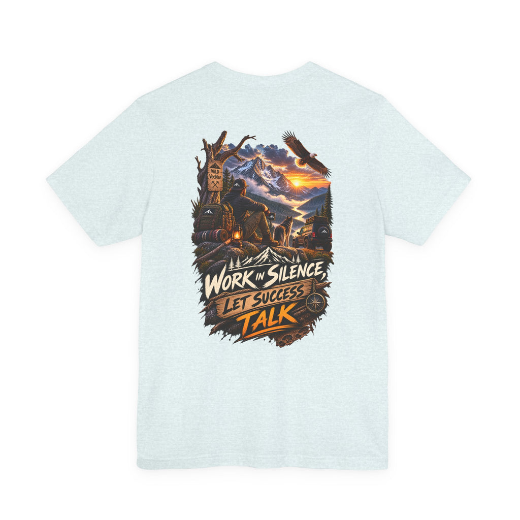 T-shirt « Work in Silence Let Success Talk » — T-shirt graphique de motivation