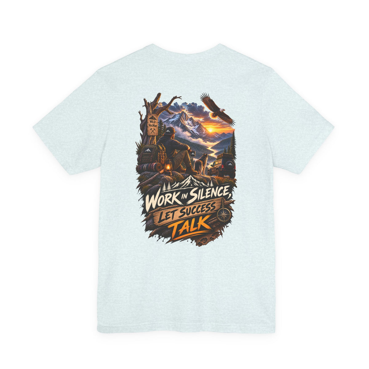 Work in Silence Let Success Talk Tee — Motivational Graphic T‑Shirt