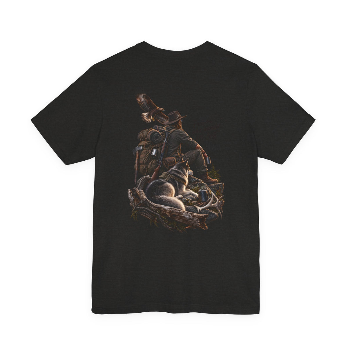 Western Adventure Graphic Tee — "Not all who wander are lost" Back Print