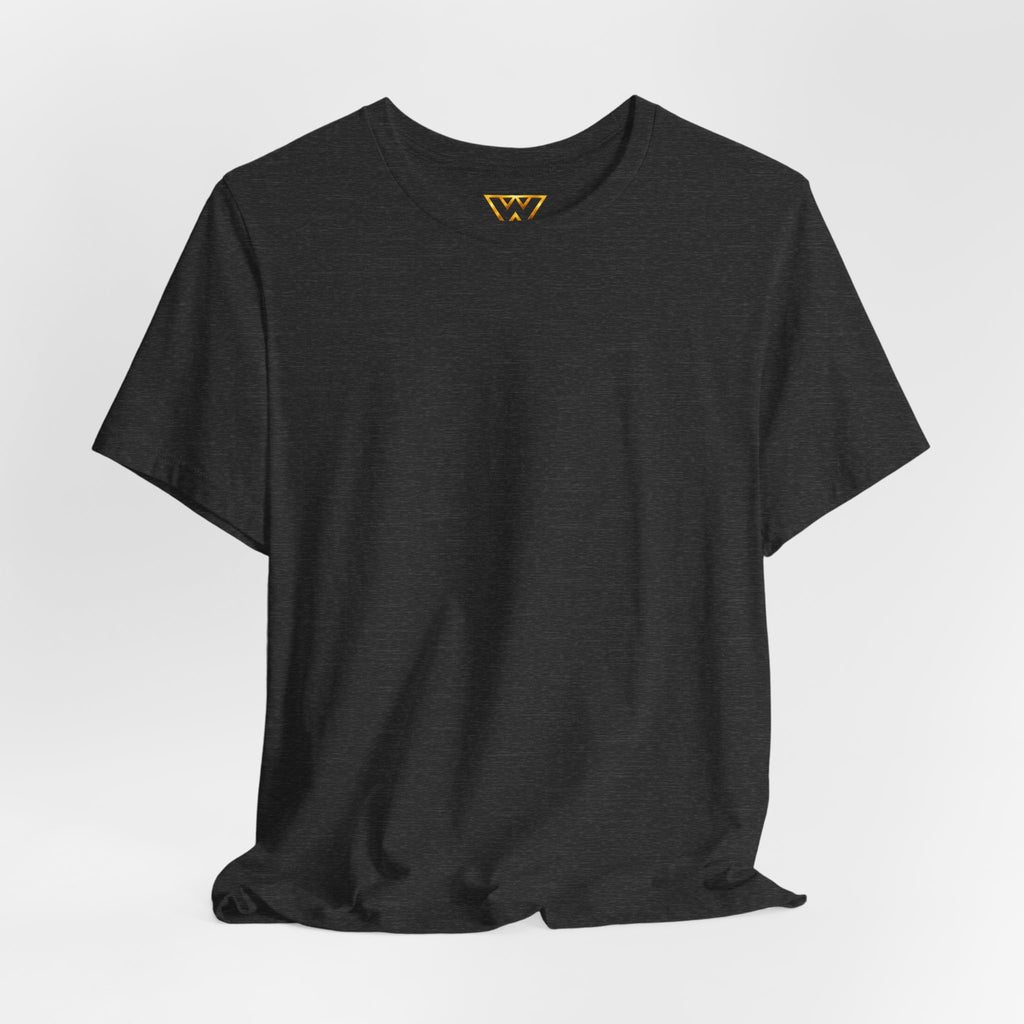Hustle Over Luck Graphic Tee — Adventure Motivation Mountain T-Shirt