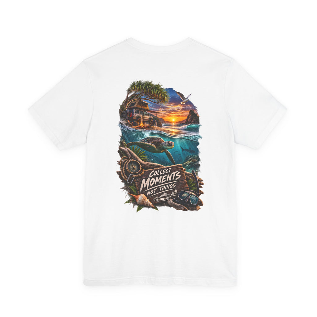 T-shirt Surf Coucher de soleil Collectez des moments, pas des objets