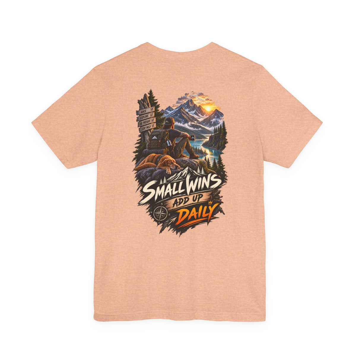 Small Wins Add Up Daily Mountain Adventure Tee