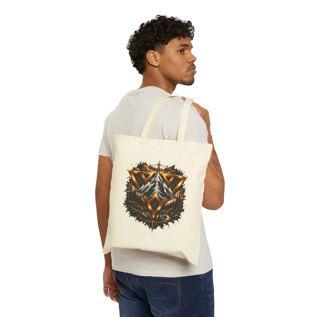 Tote Bag — Geometric WiLD VecMan Canvas Tote