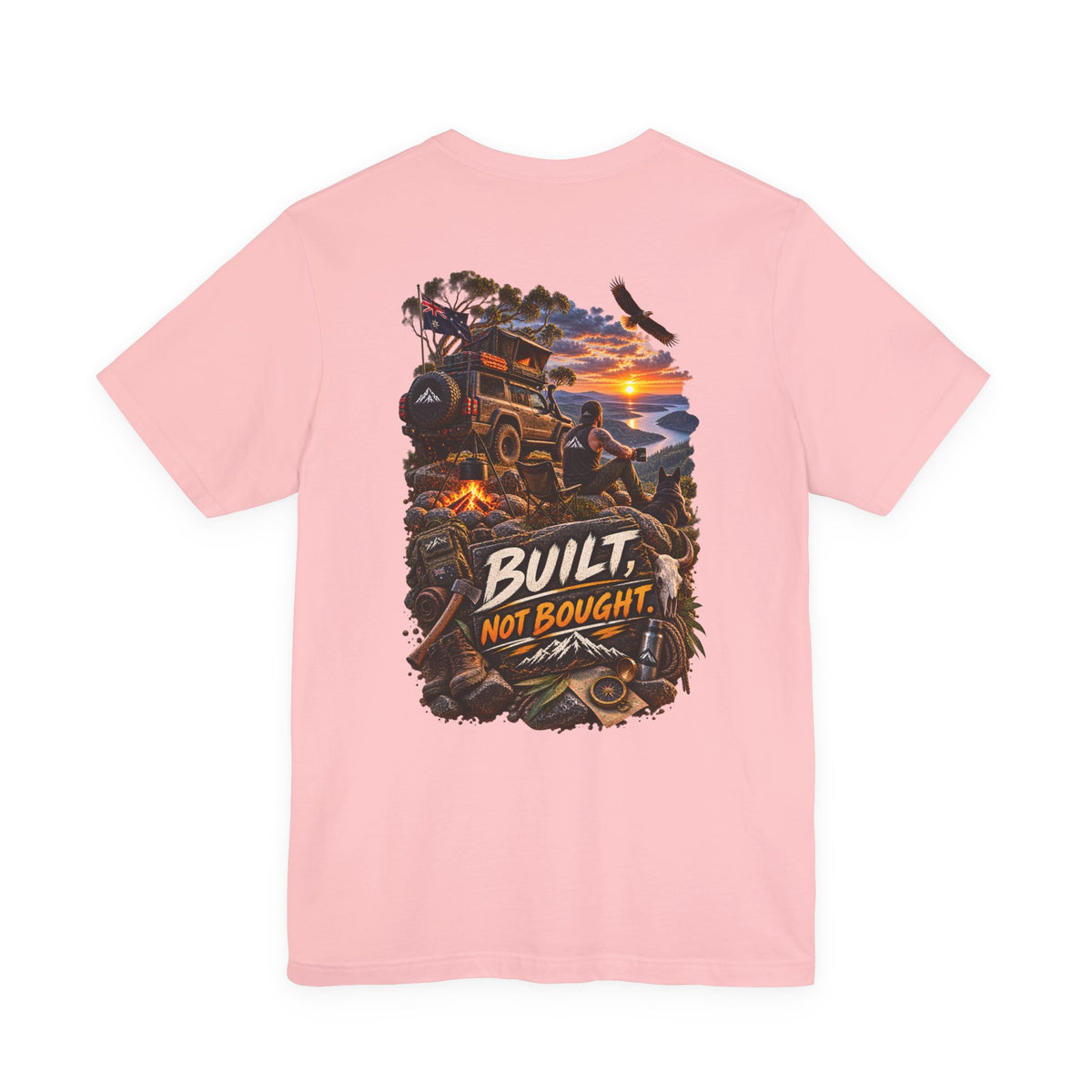 Built Not Bought Off-Road T-Shirt — 4x4 Jeep Adventure Graphic Tee