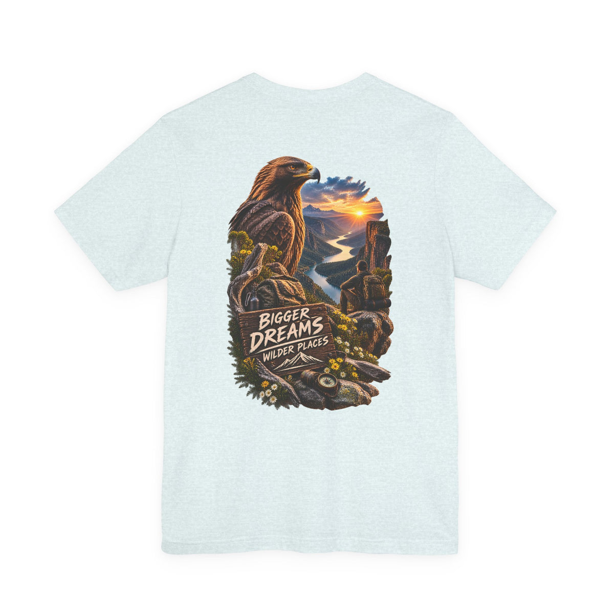Bigger Dreams Wilder Places Tee — Adventure Eagle Graphic T‑Shirt