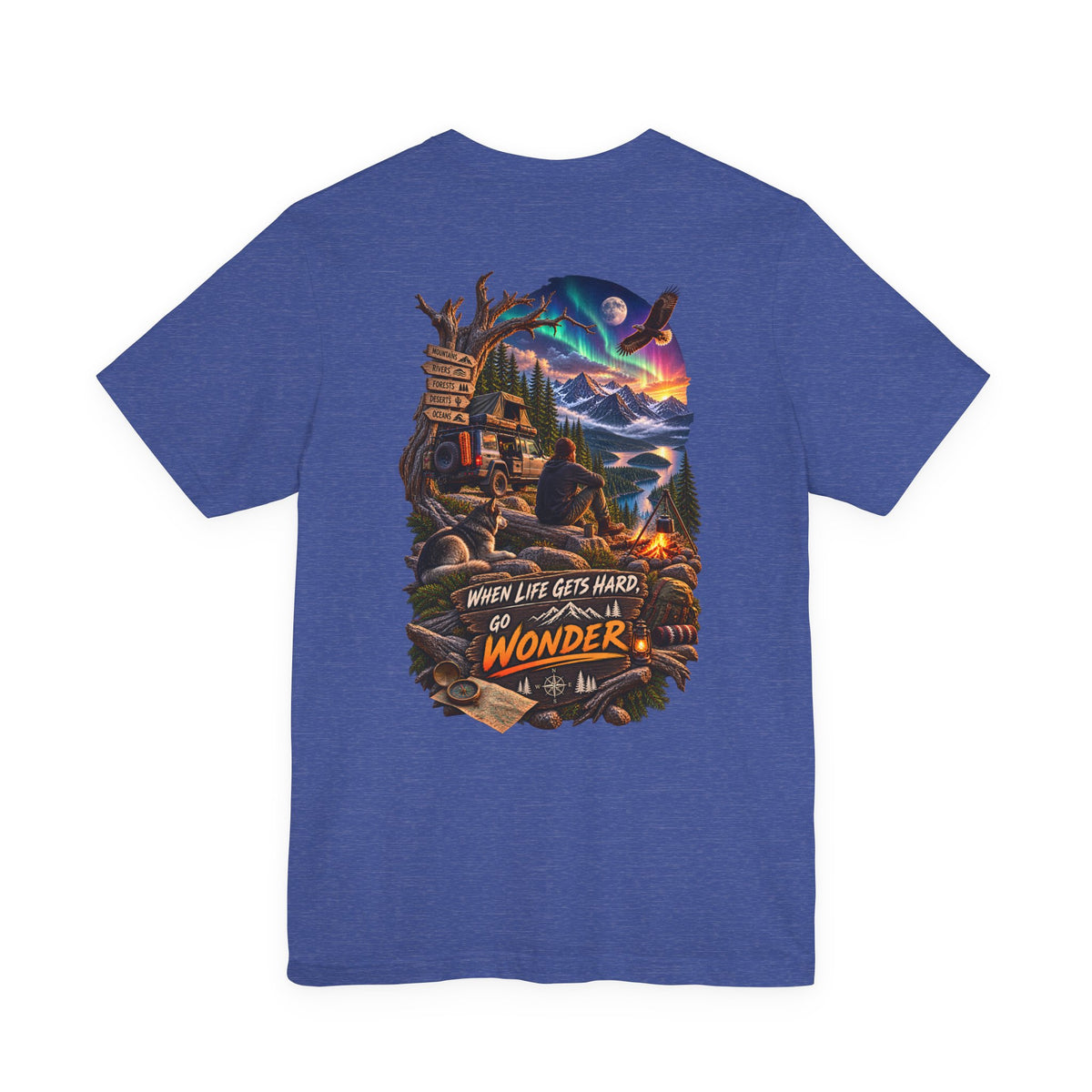 Adventure Tee — "When Life Gets Hard, Go Wonder" Graphic T‑Shirt