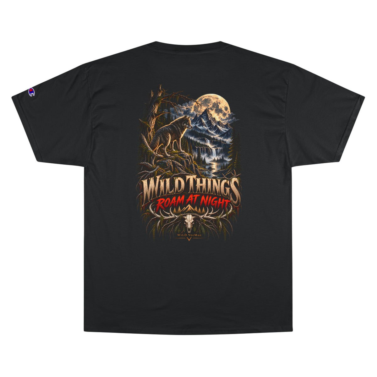 Wild Things Roam at Night - WiLD VecMan Halloween T-Shirt