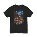 Wander Far, Return Stronger Campfire Tee — Northern Lights Adventure T‑Shirt