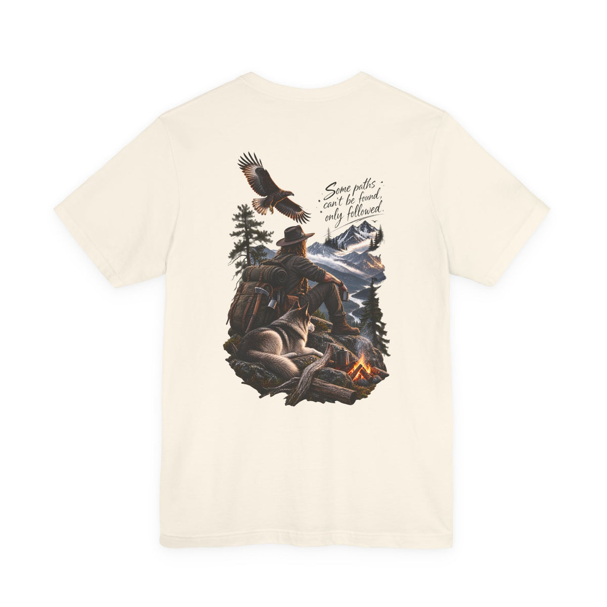 Adventure Campfire Tee — "Some paths I can’t be found, only followed"