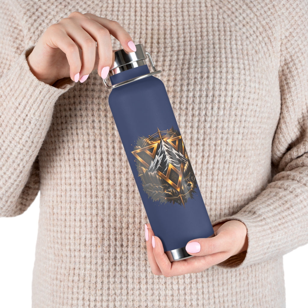 22oz Copper Vacuum Insulated Bottle — WilD VecMan Forest Design