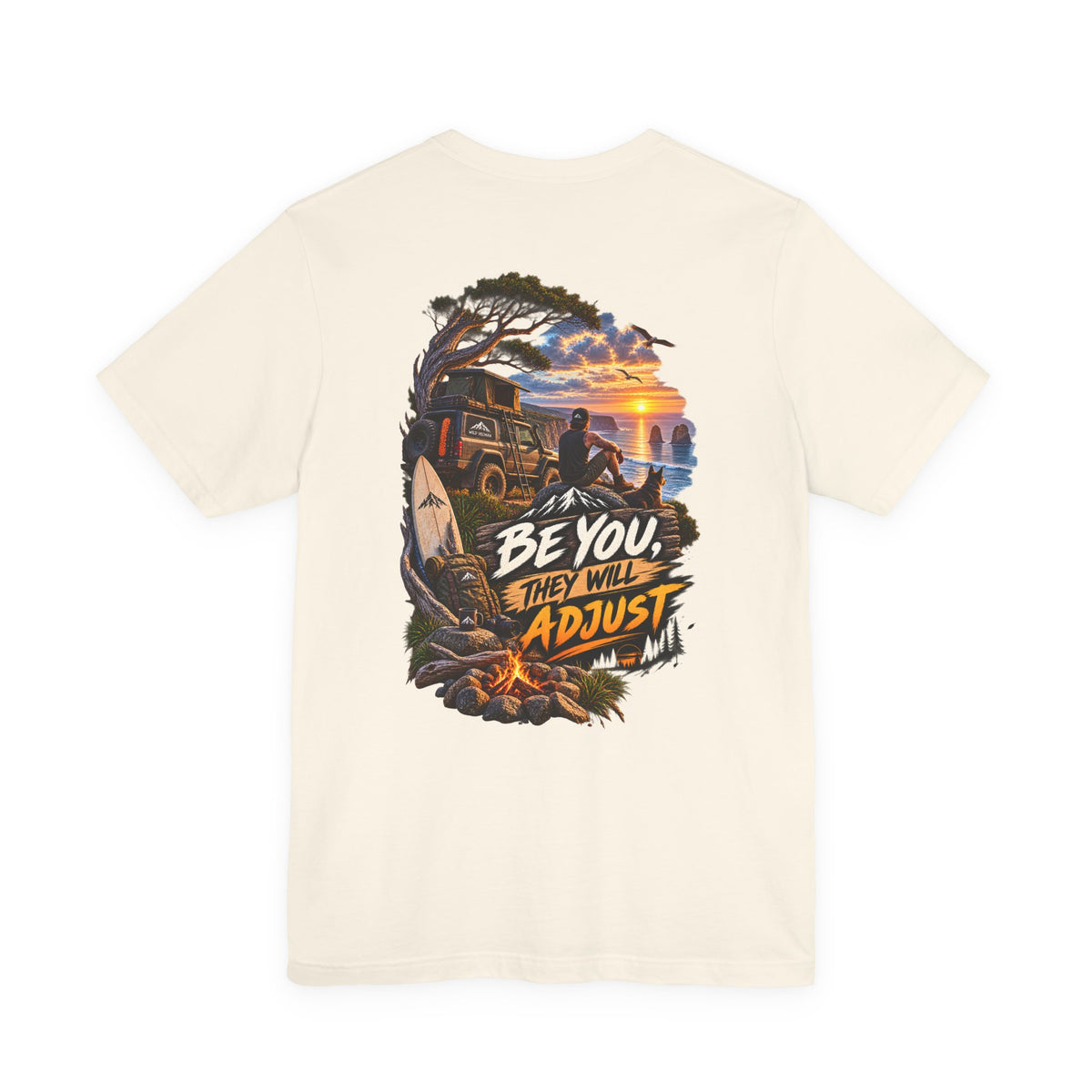 Be You They Will Adjust Sunset Surf Tee