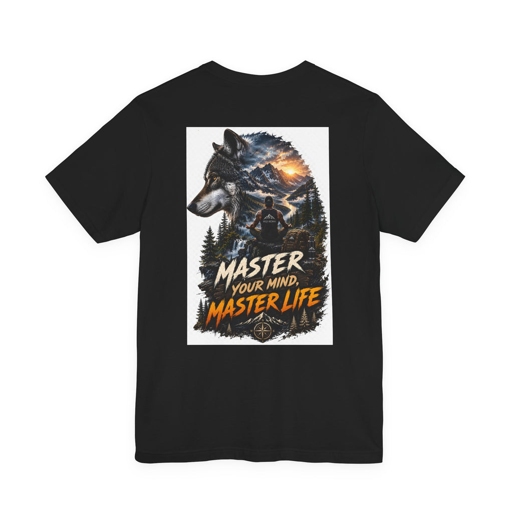 Master Your Mind, Master Life Wolf Tee — Motivational Outdoor Graphic T-Shirt