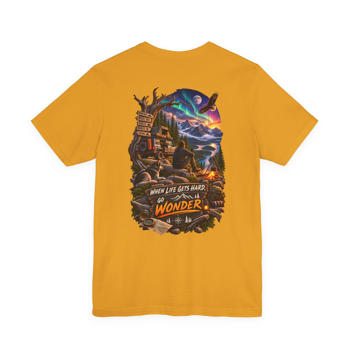 Adventure Tee — "When Life Gets Hard, Go Wonder" Graphic T‑Shirt