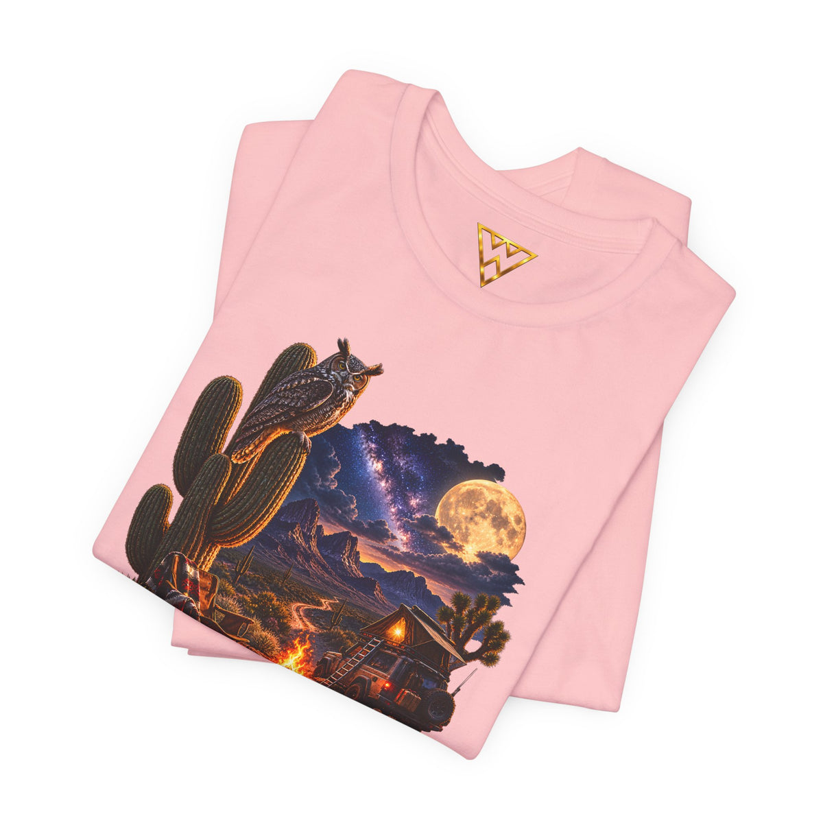 Campfire Desert Graphic Tee — "Seek What Sets Your Soul Alive"