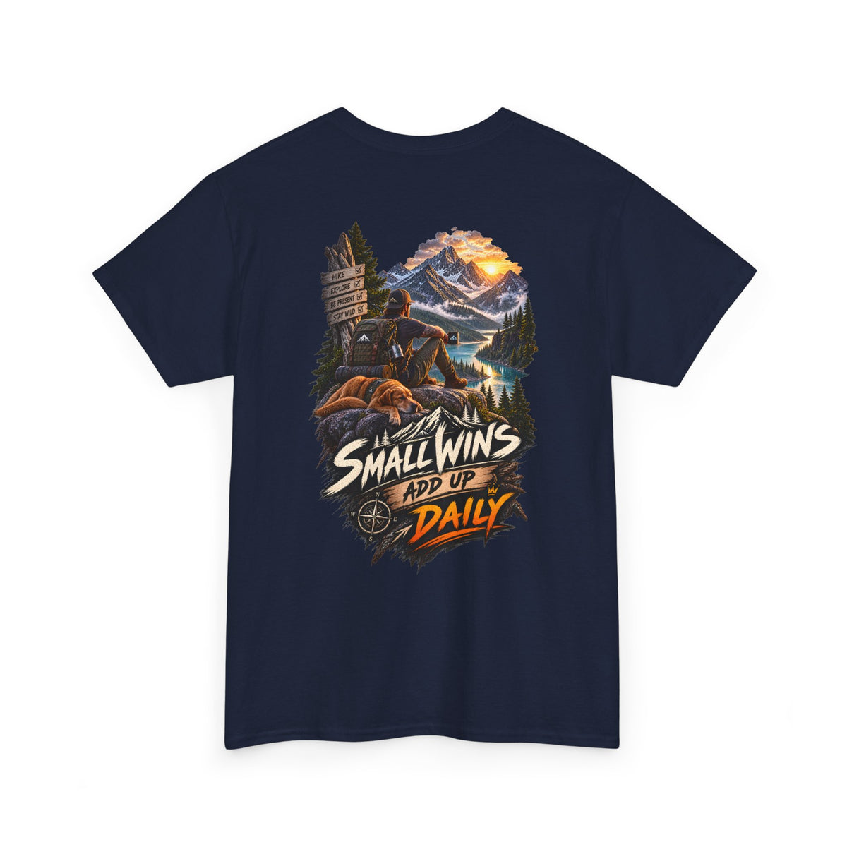 Small Wins Add Up Daily - Front & Back Print