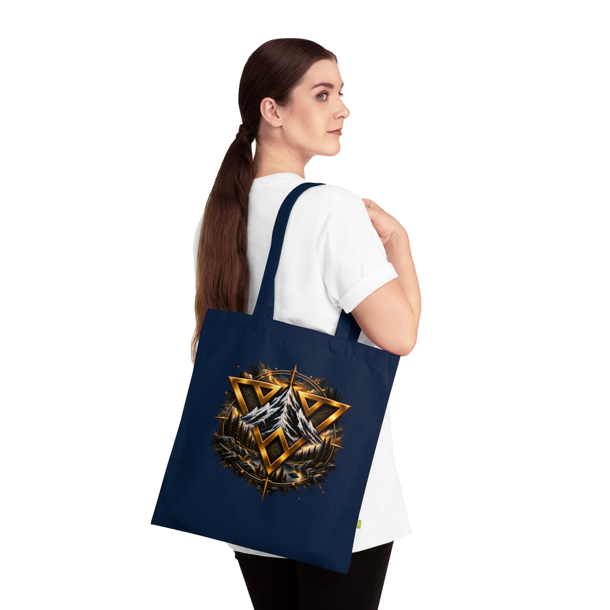 Tote Bag — WilD VecMan Viking Triangle Emblem Organic Cotton Tote