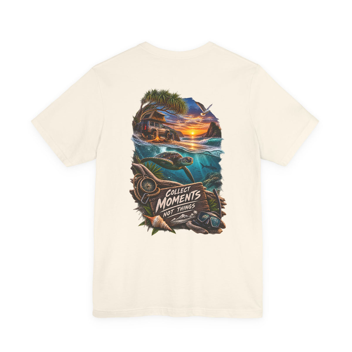 Collect Moments Not Things Sunset Surf T-Shirt