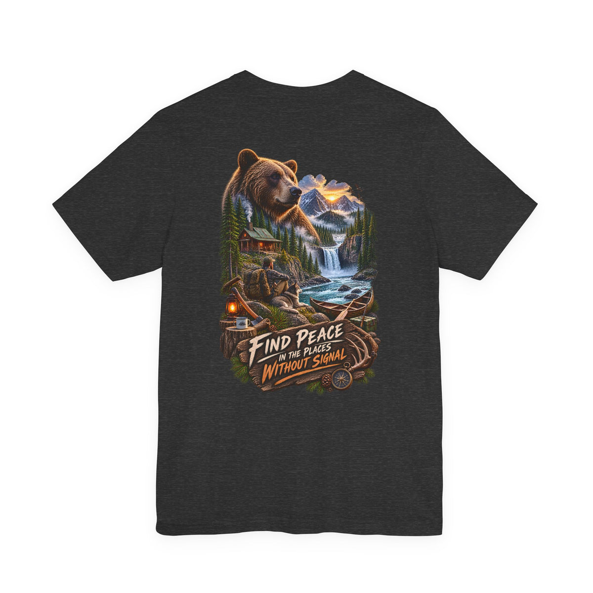 Bear Mountain Scenic Tee — "Find Peace in the Places Without Signal"