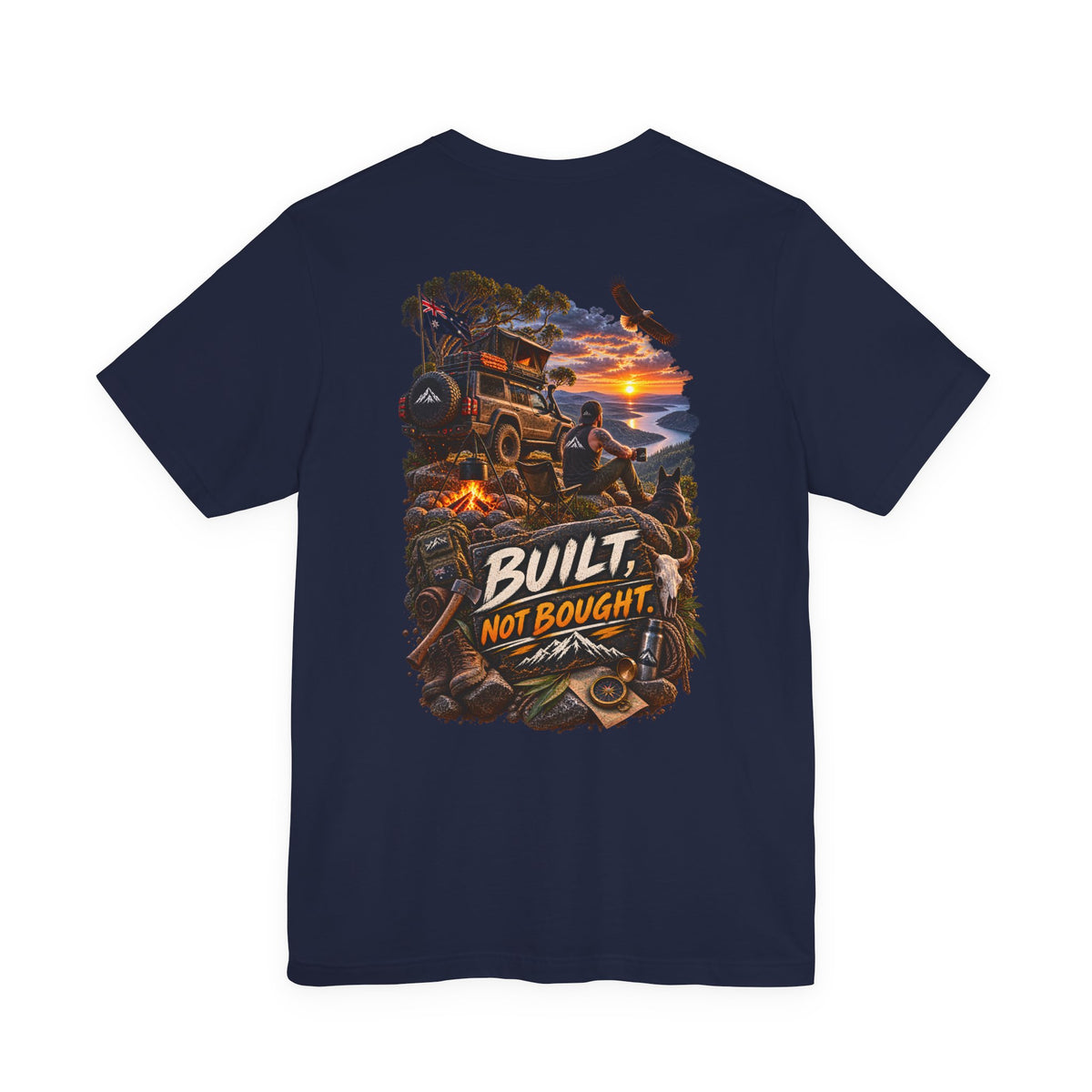Built Not Bought Off-Road T-Shirt — 4x4 Jeep Adventure Graphic Tee